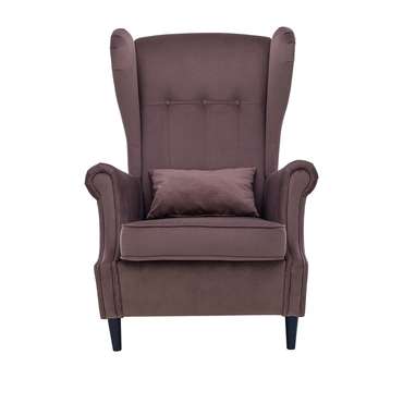Кресло Монтего темно-коричневого цвета