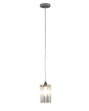 Светильник подвесной Levi V10754-1P серебристо-прозрачного цвета