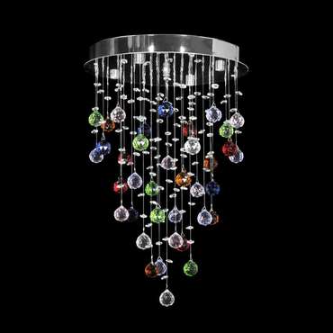 Каскадная люстра Tesoro Nickel Tesoro H 1.4.35.113 N (металл, цвет матовый никель)