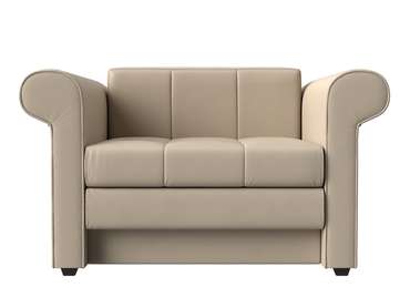 Кресло-кровать Берли бежевого цвета (экокожа)