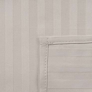 Простыня 'HoReCa' 240х217, страйп-сатин, 100% хлопок, пл. 125 гр./кв. м., 'Бежевый'