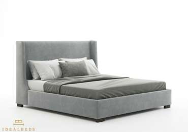 Кровать AJ 160х200 серого цвета