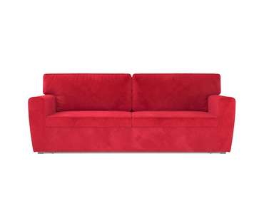 Прямой диван-кровать Оскар красного цвета