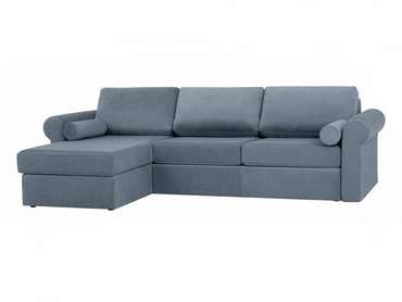 Угловой диван-кровать Peterhof сине-серого цвета