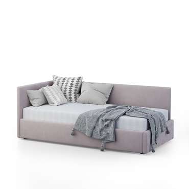 Кровать Меркурий-2 90х190 пыльно-розового цвета с подъемным механизмом
