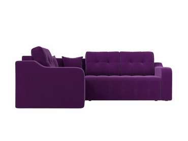 Угловой диван-кровать Кембридж фиолетового цвета левый угол