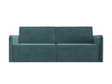 Прямой диван-кровать Либерти бирюзового цвета