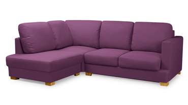 Угловой диван-кровать Плимут фиолетового цвета
