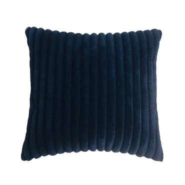 Декоративная подушка Cozy 45х45 темно-синего цвета