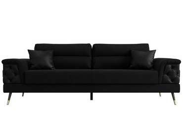  Прямой диван-кровать Лига 023 черного цвета