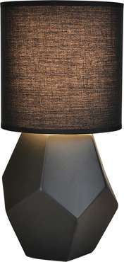 Настольная лампа Escada Diona 10205/T Black 1x40Вт E14, керамика/ткань, чёрный