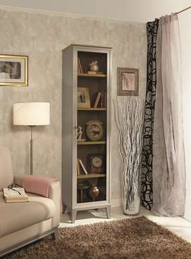 Книжный шкаф Palmari серо-коричневого цвета