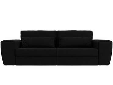Прямой диван-кровать Лига 008 черного цвета
