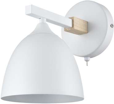 Бра Lumion Colange 8095/1W белый/белый металл, дерево/металл Е27 1*60W 220V