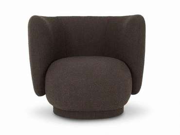 Кресло Lucca темно-коричневого цвета