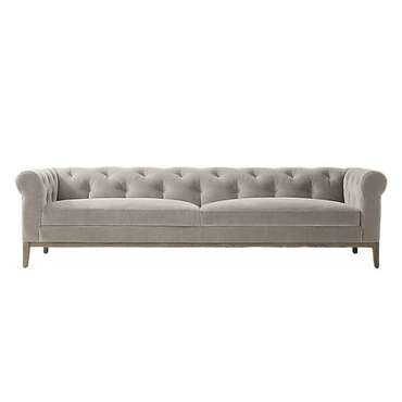 Диван Modena Chesterfield светло-серого цвета