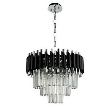 Хрустальная люстра DARIAN 76017/5C CHROME BLACK (хрусталь, цвет прозрачный)