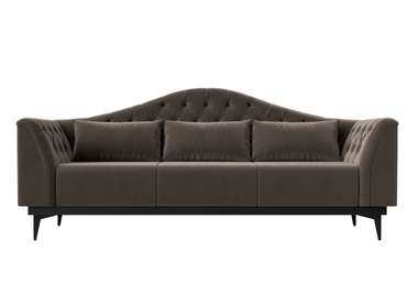 Прямой диван-кровать Флорида коричневого цвета