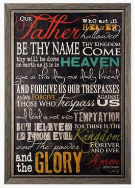 Постер в раме "The Lord's Prayer"