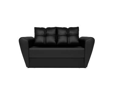 Прямой диван-кровать Квартет черного цвета