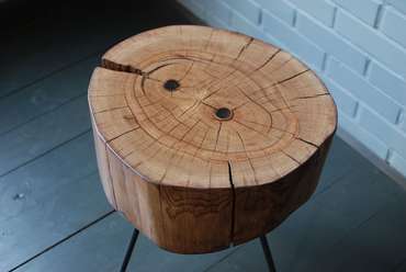 Кофейный стол Wood черно-коричневого цвета