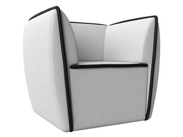 Кресло Бергамо белого цвета (экокожа)