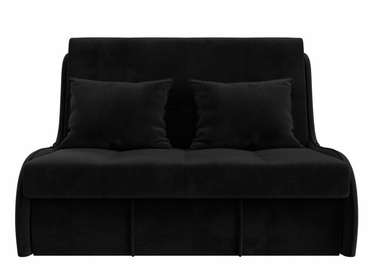 Прямой диван-кровать Риттэр черного цвета