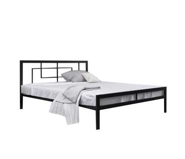 Кровать Кантерано low 160х200 черного цвета