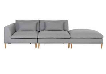 Модульный диван Халден серого цвета