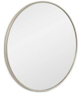 Настенное зеркало Ala L в раме серебряного цвета