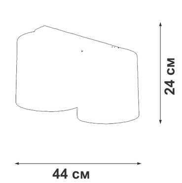 Потолочный светильник V2882-1/2PL (ткань, цвет белый)