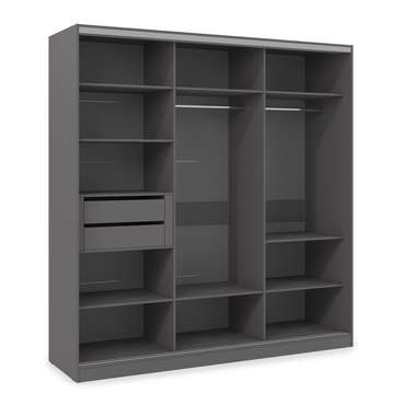 Шкаф-купе Comfort 18.5 темно-серого цвета