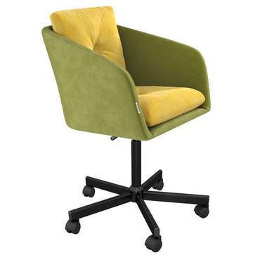 Офисное кресло Enrique зелено-желтого цвета