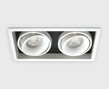 Встраиваемый светильник DE-312 white (металл, цвет белый)