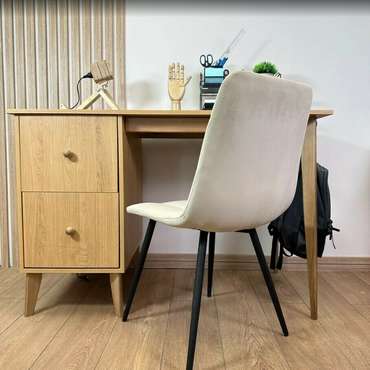 Письменный стол Wood бежевого цвета