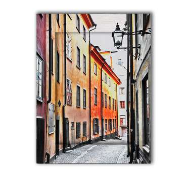 Картина с арт рамой Улочки Стокгольма 60х80 см