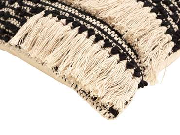 Чехол на подушку Aracelis 45х45 черно-бежевого цвета