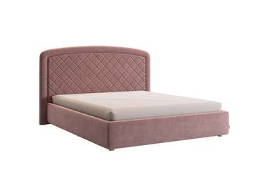 Кровать Сильва 2 160х200 коричнев-розового цвета без подъемного механизма