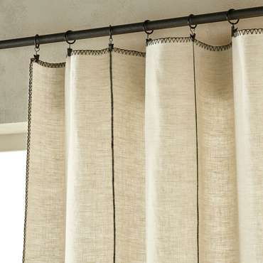 Штора Tojos 140x320 бежевого цвета