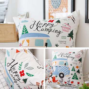 Подушка  'Happy Camping'