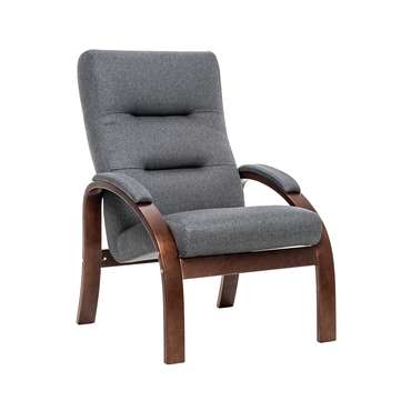 Кресло Лион серо-коричневого цвета