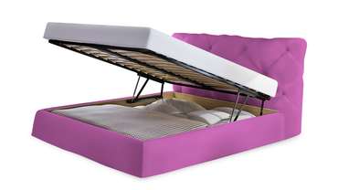 Кровать Тесей 140х200 фиолетового цвета