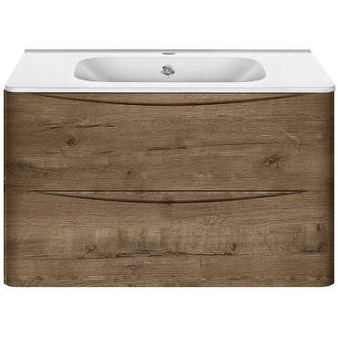 Тумба с раковиной Paola коричневого цвета