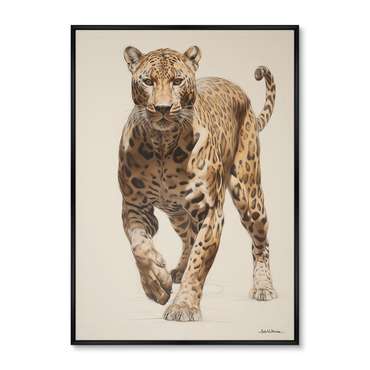 Репродукция картины Leopards hunt, No 2, 2024г.