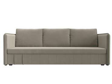 Прямой диван-кровать Слим бежевого цвета