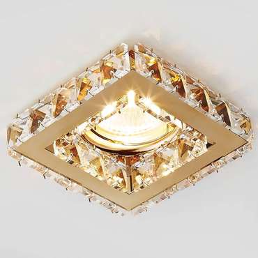 Точечный светильник Crystal K110 CL/G (хрусталь, цвет прозрачный)