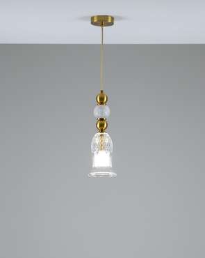 Подвесной светильник Glassy бронзового цвета