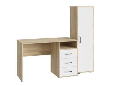 Комплект мебели Оскар бело-бежевого цвета