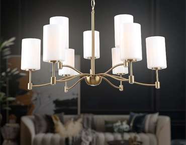 Подвесная люстра Heigh Light LH56054 (стекло, цвет белый)