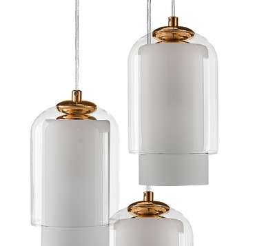Подвесная люстра Ideas trio c двойными плафонами